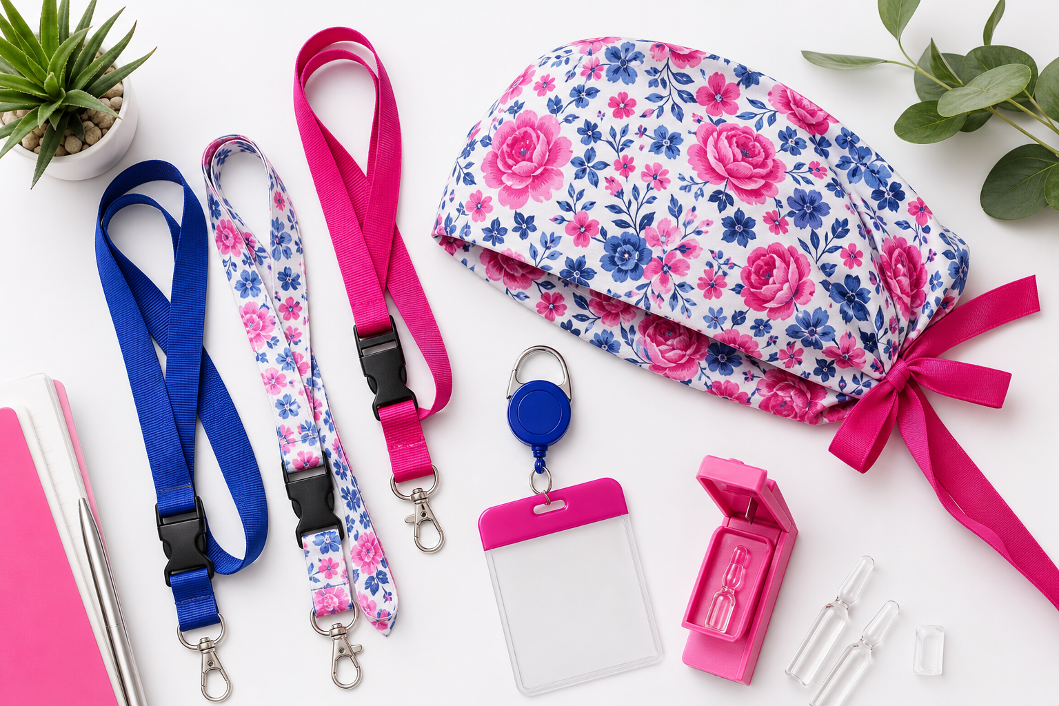 Lanyards, cofias y accesorios para el trabajo